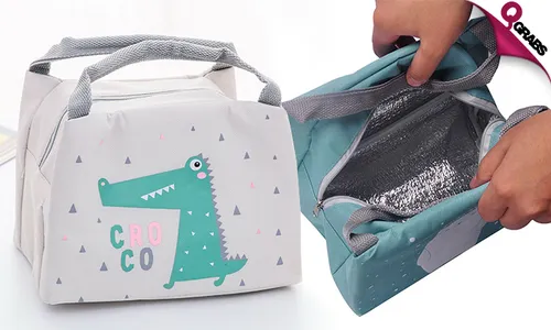 Cartoon Design Insulated Lunch Bag!
